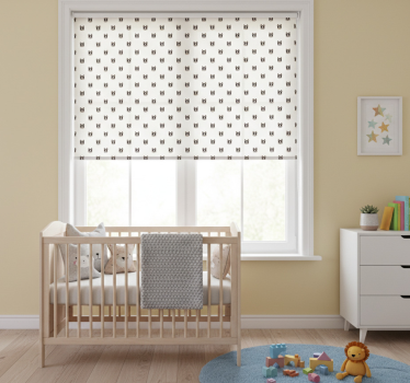 Childrens blind featuring french bulldog cartoon design - TenStickers