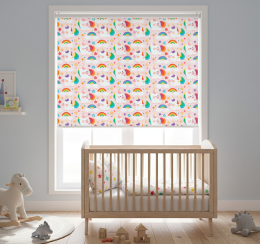 Childrens blind colorful horses - TenStickers