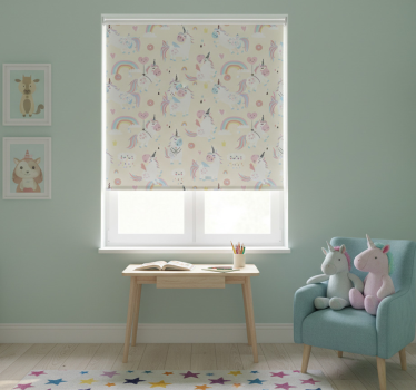 Childrens blind fantasy unicorns - TenStickers