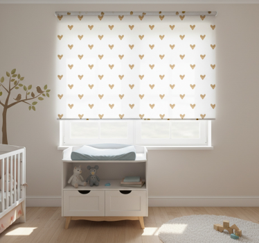 Childrens blind golden heart on white background - TenStickers