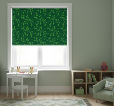 Childrens blind green korean trees and branches - TenStickers
