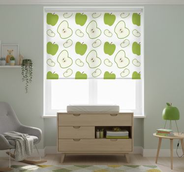 Childrens blind happy green apples - TenStickers
