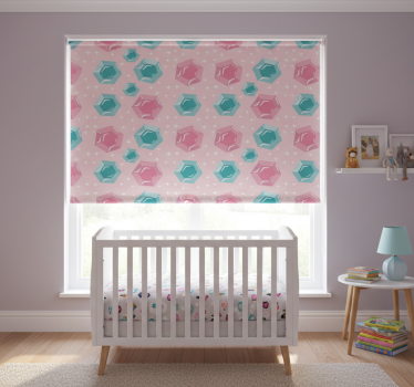 Childrens blind in geometric jewel-toned colors - TenStickers