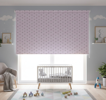 Childrens blind in gray minimalist stars - TenStickers
