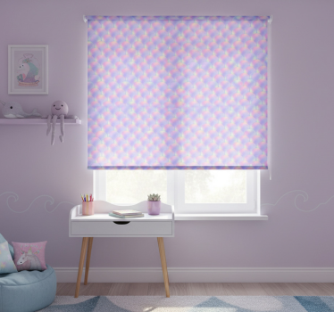 Childrens blind in multicolor mermaid scales - TenStickers