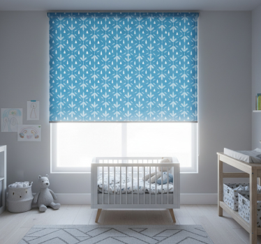 Childrens blind in nordic folk blue style - TenStickers