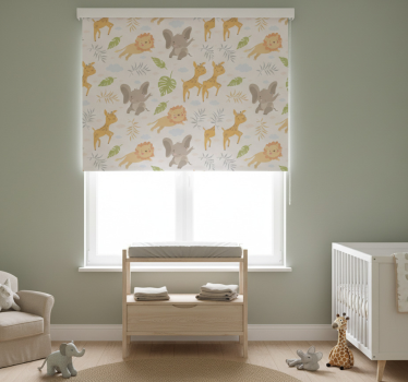 Childrens blind in nordic minimalist safari style - TenStickers