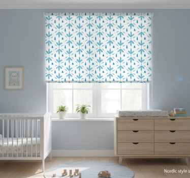 Childrens blind in nordic style seasonal blue - TenStickers