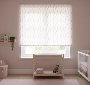 Childrens blind in pink arrows pattern on white - TenStickers