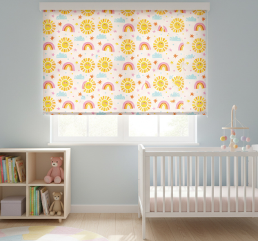Childrens blind in pink rainbow design - TenStickers