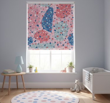 Childrens blind in pink terrazzo - TenStickers