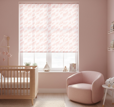 Childrens blind in trendy pink seashell pattern - TenStickers