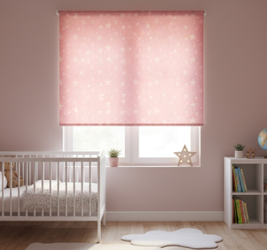Childrens blind light pink stars on dark pink - TenStickers