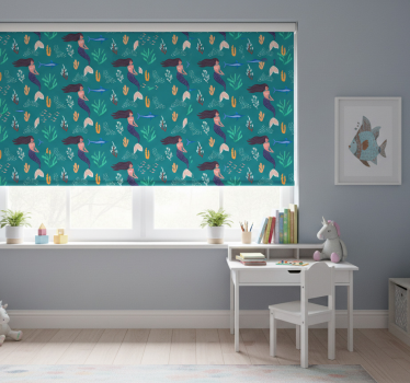 Childrens blind mermaid underwater - TenStickers