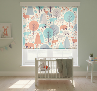 Childrens blind nordic forest landscape - TenStickers