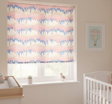Childrens blind pastel paint drip design - TenStickers