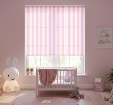 Childrens blind pink striped interior - TenStickers