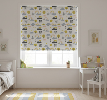 Childrens blind playful nature scene - TenStickers