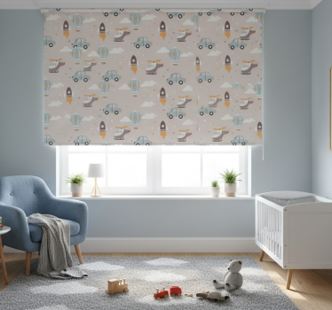 Childrens blind playful vehicles design - TenStickers