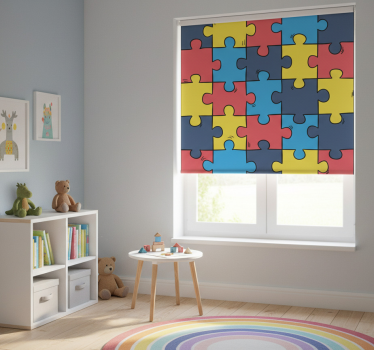 Childrens blind rainbow jigsaw - TenStickers