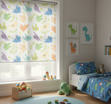 Childrens blind retro game dinosaurs - TenStickers