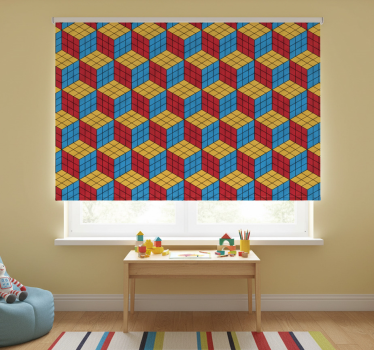 Childrens blind rubik's cube original design - TenStickers