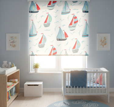 Childrens blind sailboats and birds - TenStickers