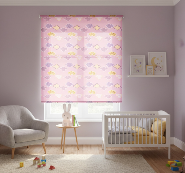 Childrens blind with pink clouds design - TenStickers