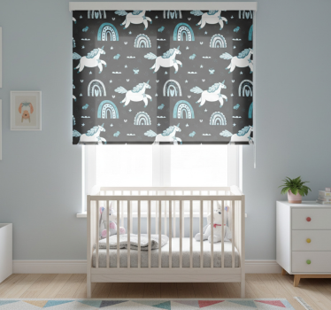Childrens blind seamless dark horse pattern - TenStickers