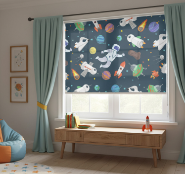 Childrens blind space ships - TenStickers