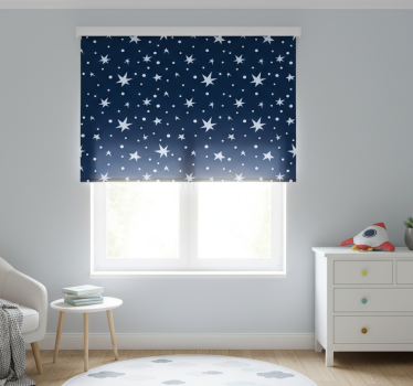 Childrens blind stars on navy blue - TenStickers