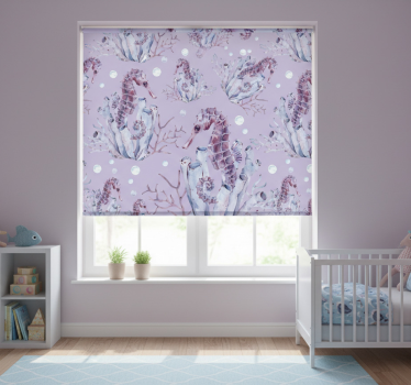 Childrens blind watercolor seahorse - TenStickers