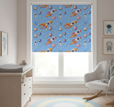 Childrens blind watercolour baby space design - TenStickers