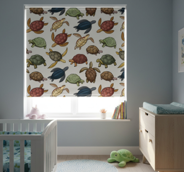 Children's blind with a variety of turtles - TenStickers