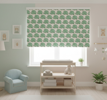 Childrens blind with adorable elephant pattern - TenStickers
