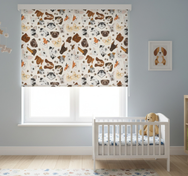Childrens blind with adorable puppy and dog design - TenStickers