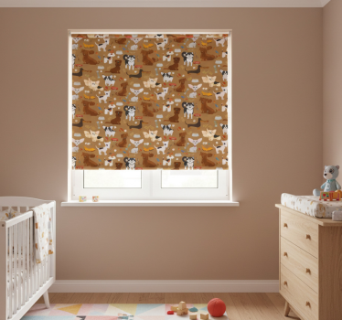 Childrens blind with adorable puppy pattern - TenStickers