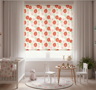 Childrens blind with anemone flower pattern - TenStickers