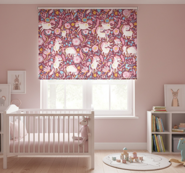 Childrens blind with beautiful unicorn pattern design - TenStickers