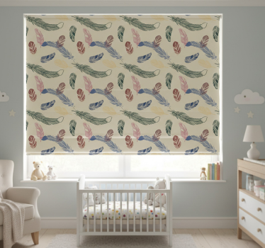 Childrens blind with colorful feathers - TenStickers