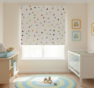 Childrens blind colorful hollow triangles - TenStickers