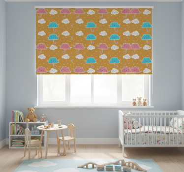 Childrens blind with colourful umbrella design - TenStickers