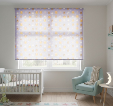 Childrens blind featuring animals and rainbows - TenStickers