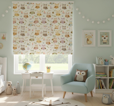 Childrens blind with cute profession owls design - TenStickers