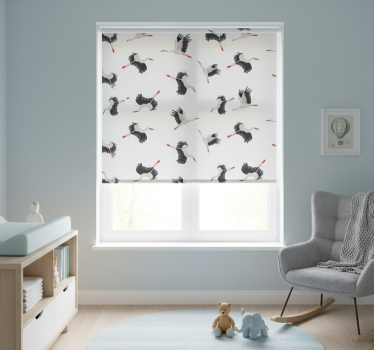 Childrens blind with flying storks pattern - TenStickers
