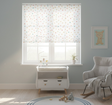 Childrens blind with glitter confetti polka dots - TenStickers