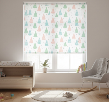 Childrens blind with gray stars and trunks - TenStickers