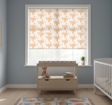Childrens blind with hand painted fox design - TenStickers