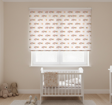 Childrens blind in pastel love word style - TenStickers