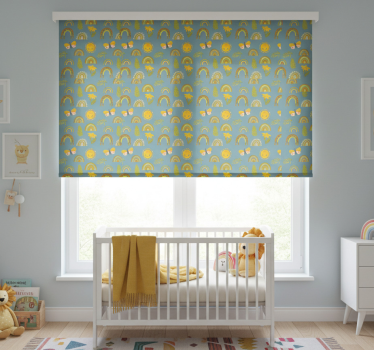 Childrens blind with messy bold hand-drawn pattern - TenStickers